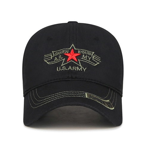 Berretto Da Baseball Cotone Regolabile Stile Militare Ricamo Tattico Cappello Protezione Solare All Aperto Per Uomini Donne