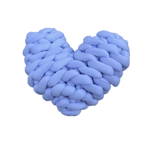 Almohada En Forma De Corazón Tejida A Mano Hilo De Núcleo Estilo Nórdico Cojín De Nudo Tejido Para Decoración Hogar Accesorios De Fotos