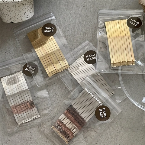 Mollette Minimaliste In Metallo Fermagli Per Capelli Di Base Per Donne Ragazze Trucco Lavaggio Viso Stile Coreano Elegante