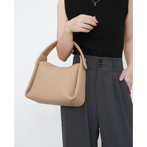 Borsa A Mano Da Donna In Pelle Martellata Grande Capacità Borsa A Tracolla Morbida Elegante Versatile Per Il Lavoro