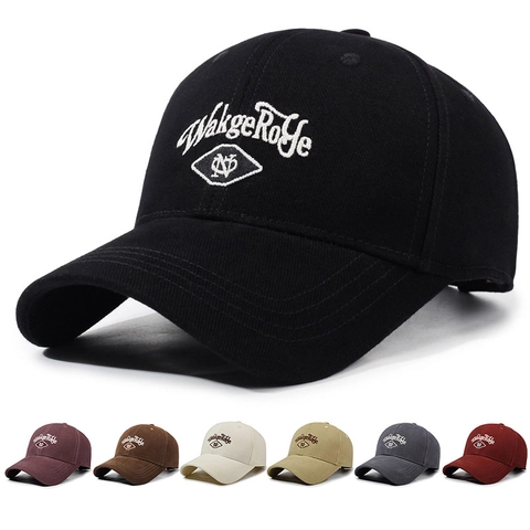 Cotton Baseball Cap Adjustable Sun Protection Outdoor Sport Casual Hat For Men Women Embroidery