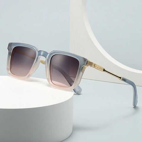 Retro Square Frame Sunglasses For Men Women UV400 Protection Metal Plastic Mixed Frame Eyewear For Driving Travel Daily