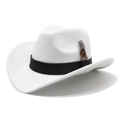 Chapeau Fedora En Feutre De Laine Vintage Avec Décoration De Plumes Style Jazz Rétro Britannique Large Bord Unisex Hiver