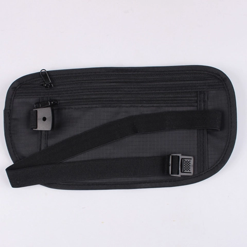 Sac Banane de Voyage Ultra Mince Léger en Polyester Pour Sports de Plein Air Sac de Rangement Pour Téléphone Passeport Argent