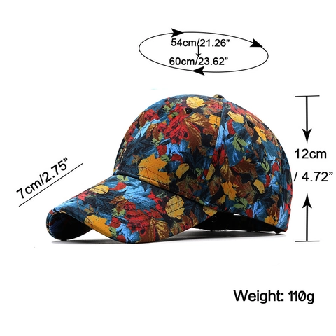 Unisex Baseballkappe Baumwolle Camouflage Ahornblatt Druck Verstellbare Hip Hop Sonnenhut Outdoor Sport