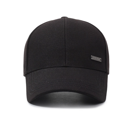 Classic Baseball Cap Cotton Twill Adjustable Sun Hat Outdoor Casual Curved Brim With Metal Logo For Men Women