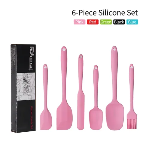 Utensili Da Cucina In Silicone Spatola Pennello Per Olio Cucchiaio Resistente Al Calore Antiaderente Cottura Cucina