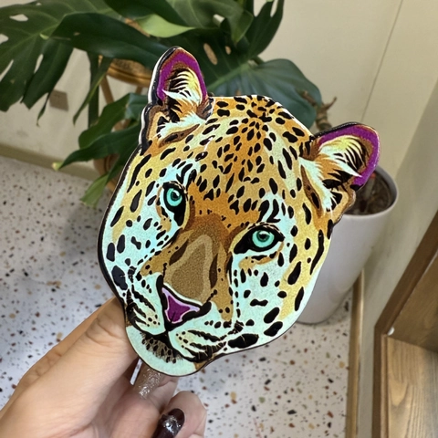 Pinzas Para El Cabello Con Forma De Animal Acetato Estampado De Leopardo Tigre León Accesorios Para El Cabello Mujer