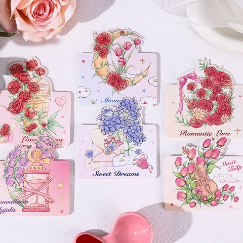 Biglietto Di Auguri Floreale Estetico Cartone Piegato Biglietto Di Benedizione Per San Valentino Festa Della Mamma Rosa
