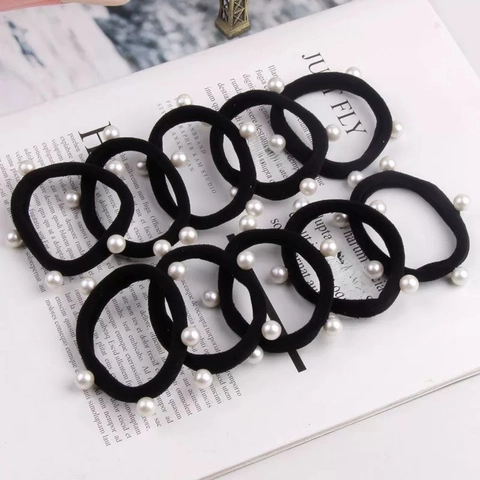Elastico Per Capelli In Tessuto A Tinta Unita Minimalista Da Donna