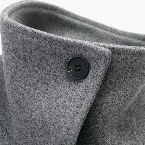Dames Elegante Double-breasted Wollen Jas Staande Kraag Kort Jasje Met Riem Epauletten Effen Kleur Winter Herfst Bovenkleding