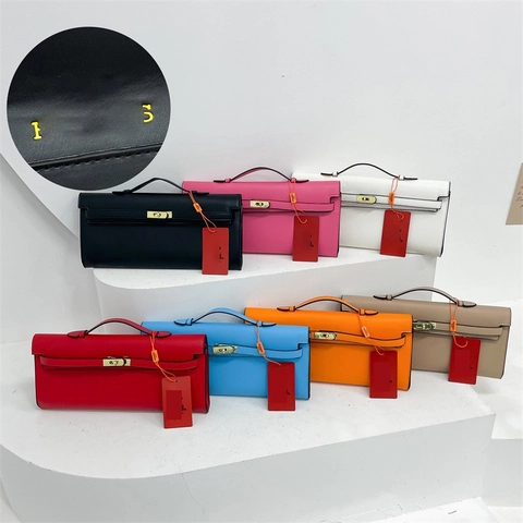 Women Handbag PU Leather Solid Color Lock Closure Simple Fashion Elegant Evening Clutch Top Handle Bag