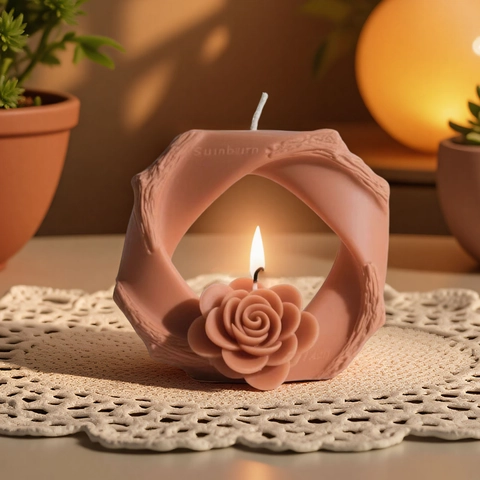 Rosenkranz Silikonform Für DIY Kerzenherstellung Kreative Ringform Aromatherapie Gips Epoxidharz Handwerk Werkzeug