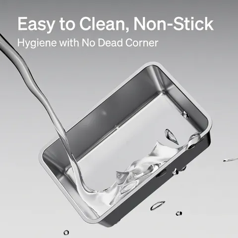 Stainless Steel Cat Litter Box Open Top High Fence Anti Splash Large Capacity Easy To Clean Metal Pet Toilet For Cats