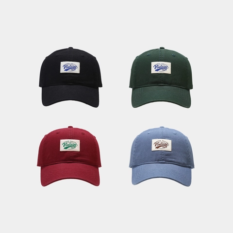 Gorra De Beisbol De Algodon Vintage Con Detalle De Parche Visera Curva Ajustable Retro Dad Hat Deporte Al Aire Libre