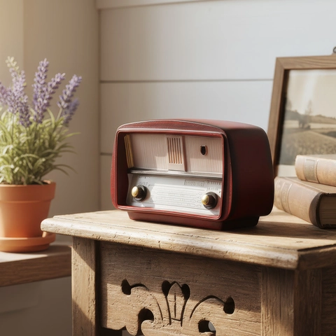 Retro Radio Fernseher Ornamente Harz Vintage Stil Nostalgische Schreibtisch Deko Home Decor Figuren