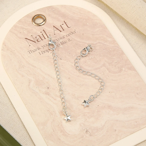 Alloy Jewelry Extension Chain 18K Gold Plated Necklace Bracelet Tail Chain Extender With Lobster Clasp DIY Jewelry Making