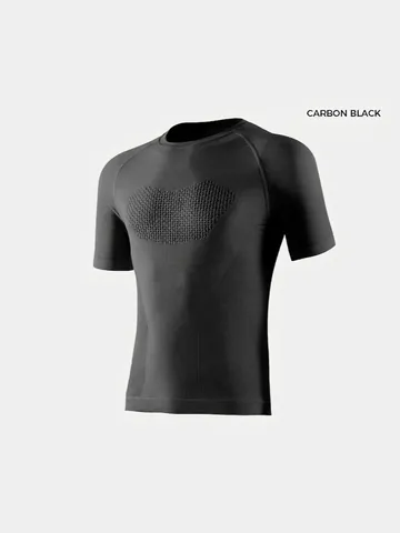 Men's Sport Compression T-Shirt Nylon Lycra Quick Dry Breathable High Elastic Slim Fit Gym Running Training Short Sleeve