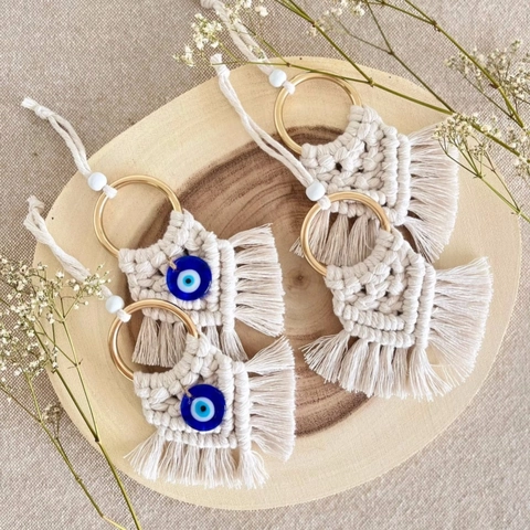 Applique Da Parete Macramè Malocchio Corda In Cotone Intrecciata A Mano Nappa Stile Bohemien Decorazione Casa