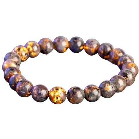 Natural Stone Beaded Bracelet Men Women Tiger Eye Agate Lava Rock Punk Rock Vintage Elastic Minimalist Unisex Jewelry