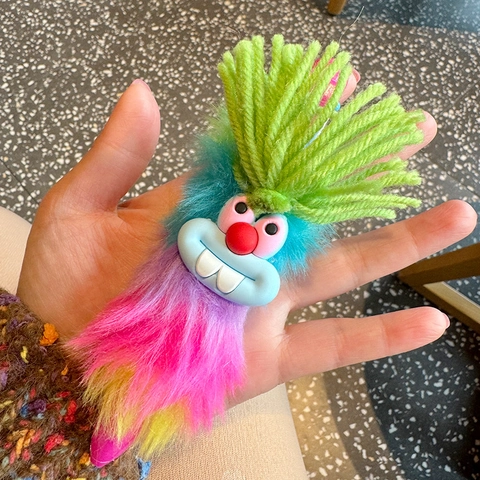 Penna A Sfera Mostro Di Peluche Creativa Filato Colorato Retrattile Coniglio Cancelleria Per Studenti Scuola Ufficio
