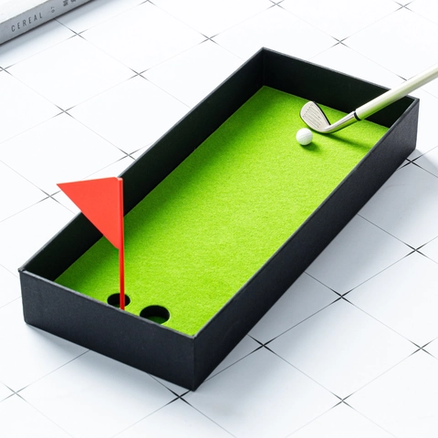 Golf Club Pens Metal Ballpoint Novelty Desktop Putting Green Stationery Gift For Office Desk Decor