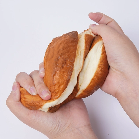Realistic Simulation Bread PU Material Artificial Baguette Pretzel Slow Rebound Toy Stress Relief Home Decor Photography Prop