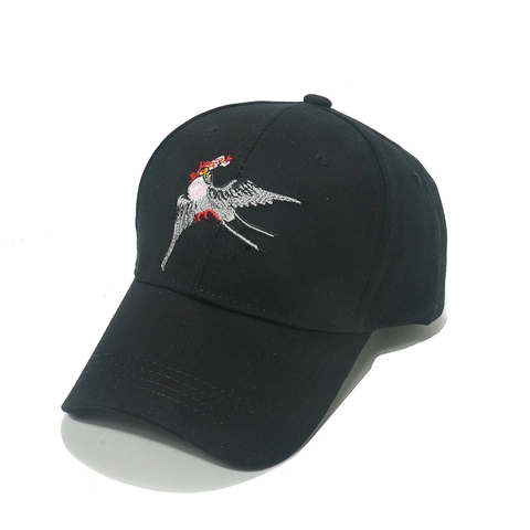 Gorra De Béisbol De Algodón Estilo Chino Retro Con Bordado De Pájaros Hebilla De Metal Ajustable Gorro De Sol Unisex