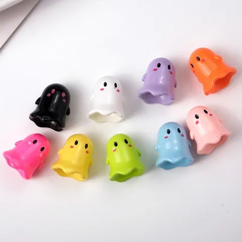 Geist Perlen Acryl Lack Cartoon Mini Für DIY Schmuckherstellung Halloween Dekorative Süße Anhänger Bastelzubehör