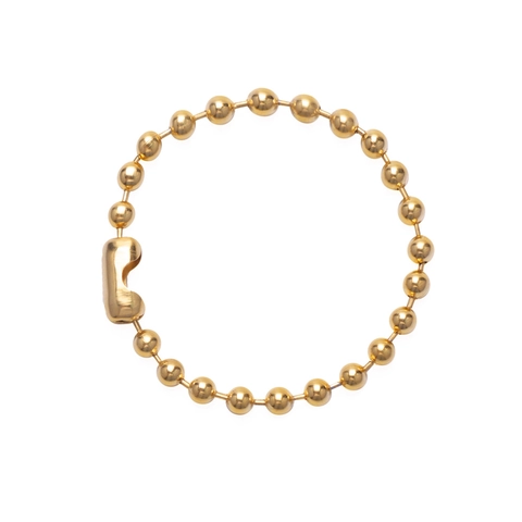 Hip Hop Titanstahl Rundperlenkette Armband Für Herren Damen Mode Metallisch Vielseitiger Kugelschmuck