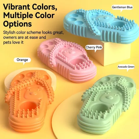 Pet Dog Chew Toys Multi Shape TPR Rubber Teeth Cleaning Durable Interactive Puppy Toys With Cotton Rope