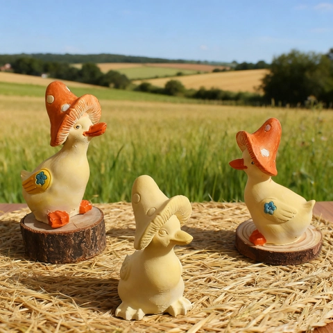 Mushroom Hat Duck Silicone Mold For DIY Handmade Candle Soap Plaster Resin Craft 3D Animal Cake Baking Tool