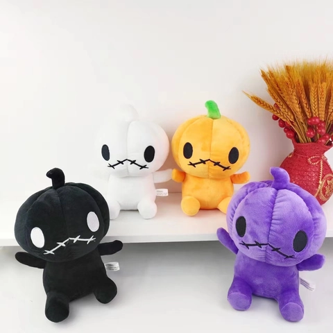 Halloween Pumpkin Plush Toy Soft Short Plush Filled Cute Pumpkin Doll Holiday Gift Home Decor For Kids Adults