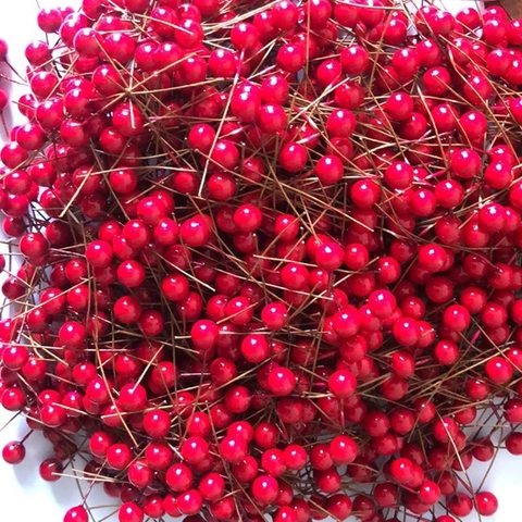 Artificial Christmas Berries Foam Realistic Holly Berry Stems For Holiday Wreath DIY Craft Home Party Table Decoration