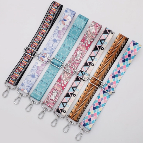 Correa Ancha Para Bolso Ajustable Poliester Reemplazo Cinturon De Hombro Estilo Geometrico Etnico Floral Para Bolsos