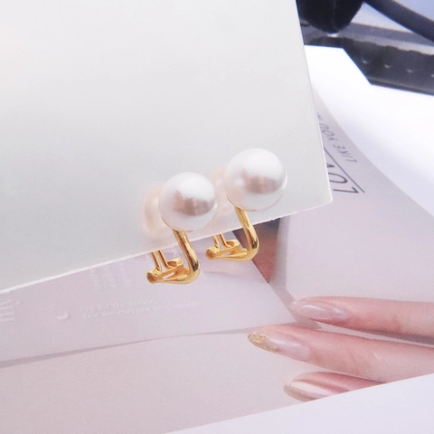925 Sterling Silver Ear Clip Converters For Non Pierced Ears Gold Plated U Shaped DIY Earring Findings With Silicone Pads