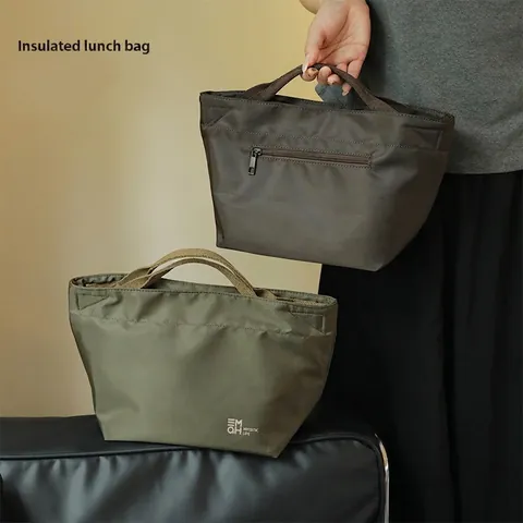 Borsa Pranzo Isolata Poliestere Alluminio Grande Capacità Impermeabile Termica Portatile Ufficio Picnic Scuola Viaggio