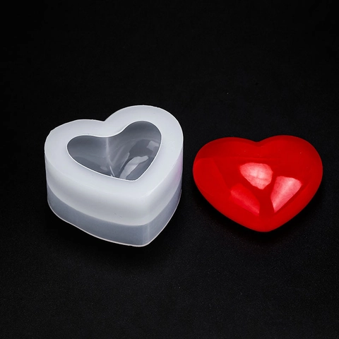 Molde De Silicona Corazón 3D Para Fundición De Resina Yeso Aromaterapia DIY Artesanía Home Love Forma De Letra Superficie De Espejo Herramientas De Repostería