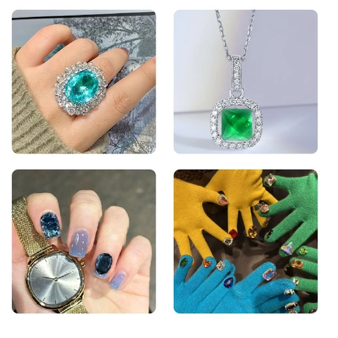Stampo In Resina Di Silicone Molteplici Forme Di Pietre Preziose Strumenti Di Fusione Diamante Sfaccettato Per Creazione Gioielli Artigianato DIY