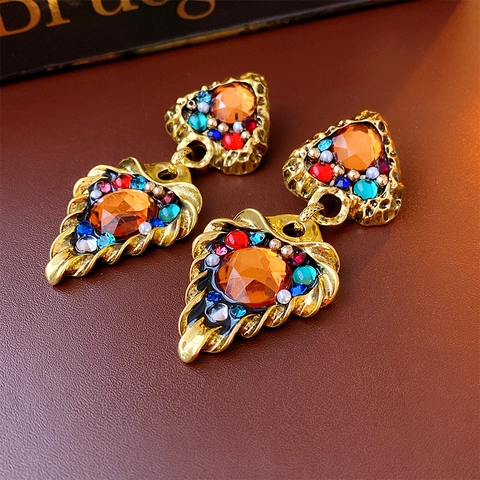 Vintage Barock Ohrringe Mit Silbernem Ohrstecker Legierung Strass Künstliche Perlen Eleganter Schmuck Für Damen