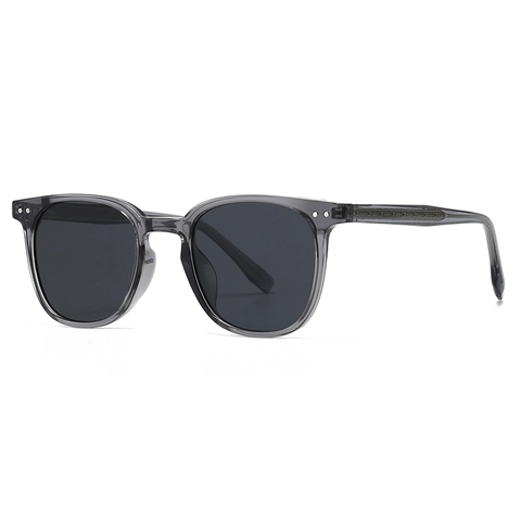 Polarized Sunglasses UV400 Protection PC Frame AC Lens Square Frame Retro Rivet Decor Fashion Outdoor Sun Glasses For Men Women