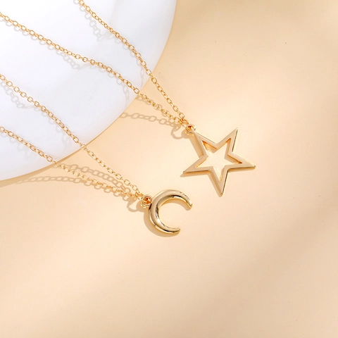 Collane Con Ciondolo In Lega Smalto Per Migliori Amici BFF Magnetico Farfalla Gatto Stella Luna Cappello Da Cowboy Gioielli Donne