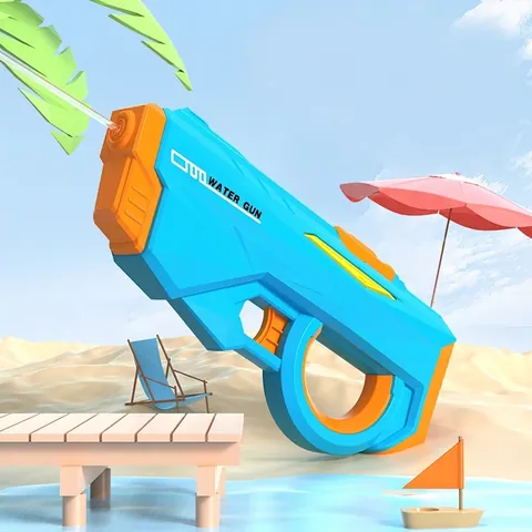 Electric Water Gun Automatic Continuous Spray Summer Outdoor Beach Pool Squirt Toy For Boys Girls Plastic