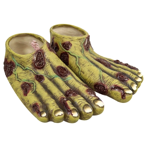 Guantes Y Cubre Pies De Zombi Látex Sangriento Podrido Realista Accesorios Para Fiesta De Halloween Cosplay