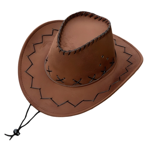 Cappello Da Cowboy Occidentale E Bandana Paisley Poliestere Cotone Protezione Solare Stile Cavaliere Retro Adulti Bambini Festa