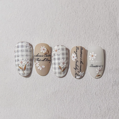 3D Embossed Nail Art Stickers Relief Yellow White Camellia Flower Self Adhesive Decals For Manicure DIY Elegant Decoration Women