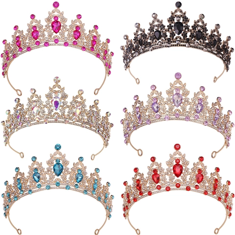 Couronne De Mariée Diadème Alliage Strass Cristal Design De Feuille Vintage Luxe Étincelant Mariage Anniversaire Fête Bal Princesse