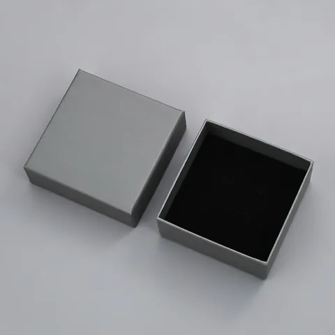 Boîte Cadeau Carrée pour Bijoux Boucles d'Oreilles Collier Bracelet Élégante Boîte en Plastique Résine Avec Doublure Douce