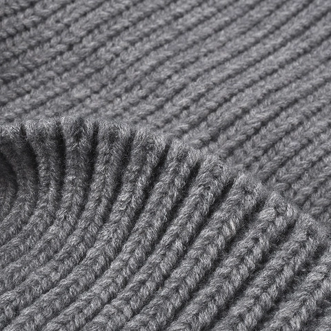 Winter Beanie Hat Knitted Sheep Cashmere Ribbed Thick Warm Windproof Outdoor Fashion For Men Women