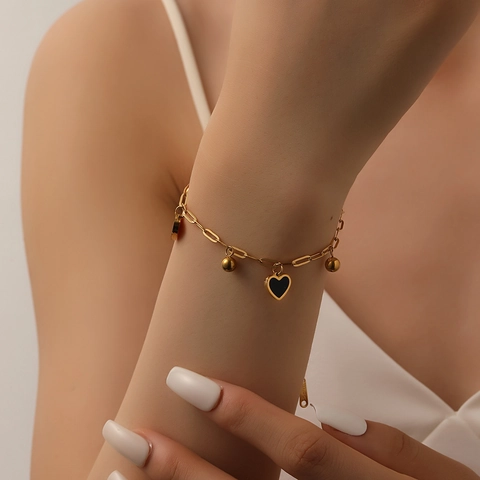 Roestvrijstalen Armband Enkelbandje Voor Dames Hart Ster Vlinder Bedeltjes Paperclip Ketting Sieraden